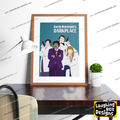 GARTH MARENGHI'S DARKPLACE Comedy Characters Minimalist Print