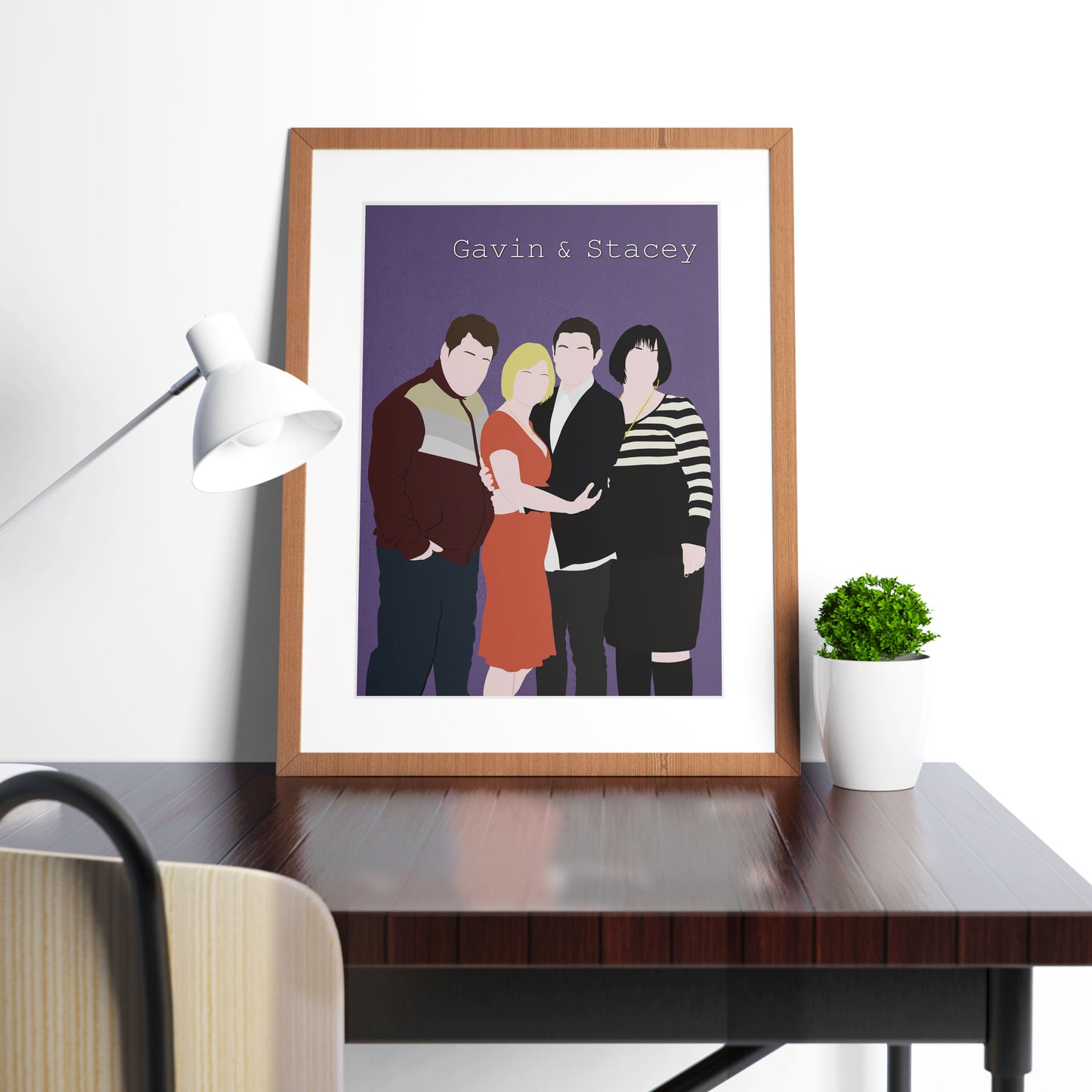 GAVIN AND STACEY Comedy Characters Minimalist Print