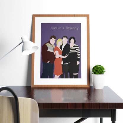 GAVIN AND STACEY Comedy Characters Minimalist Print