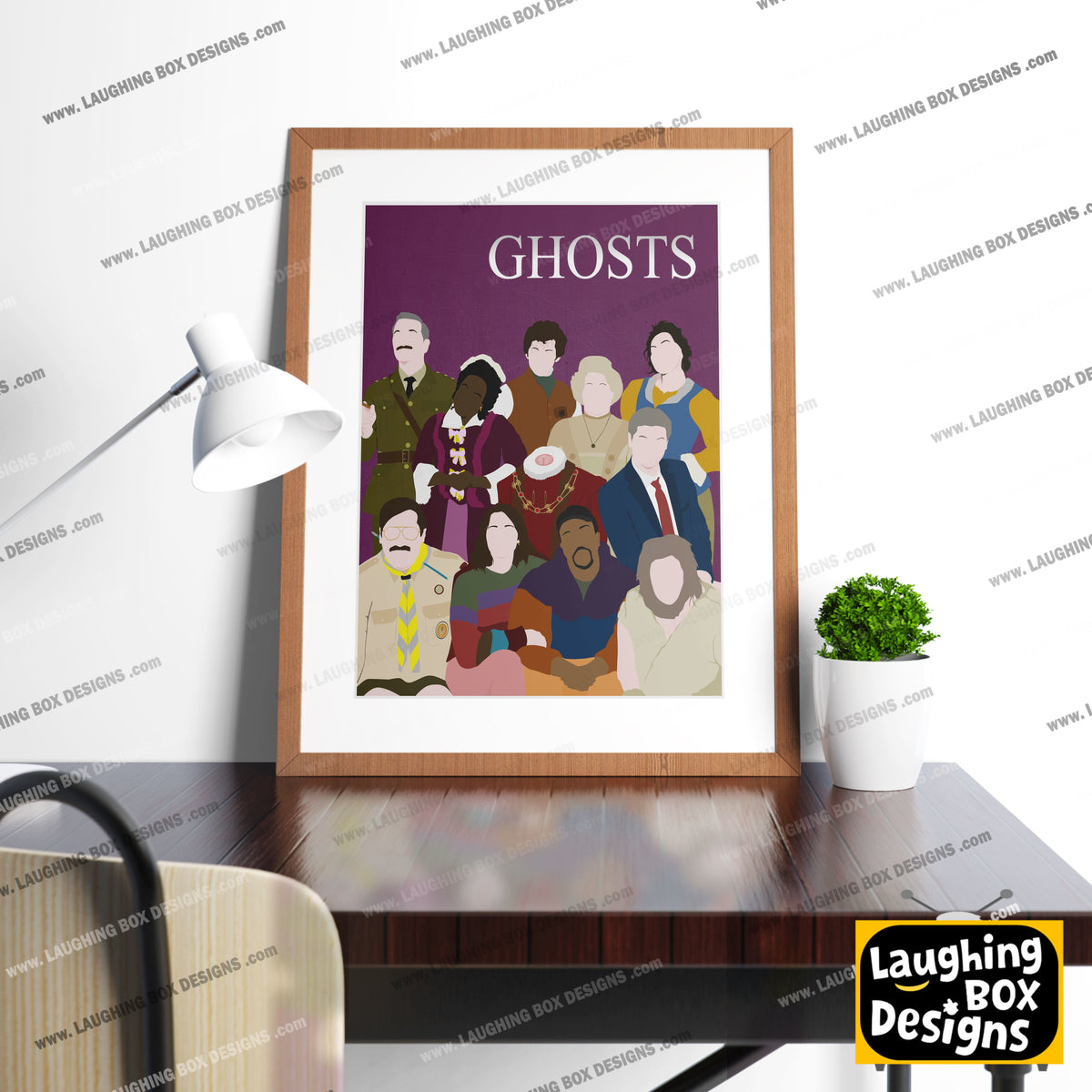 GHOSTS Comedy Characters Minimalist Print
