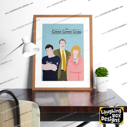 THE GREEN GREEN GRASS Comedy Characters Minimalist Print