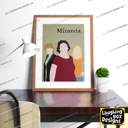 MIRANDA Comedy Characters Minimalist Print