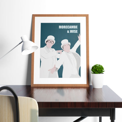 MORECAMBE & WISE Comedy Characters Minimalist Print