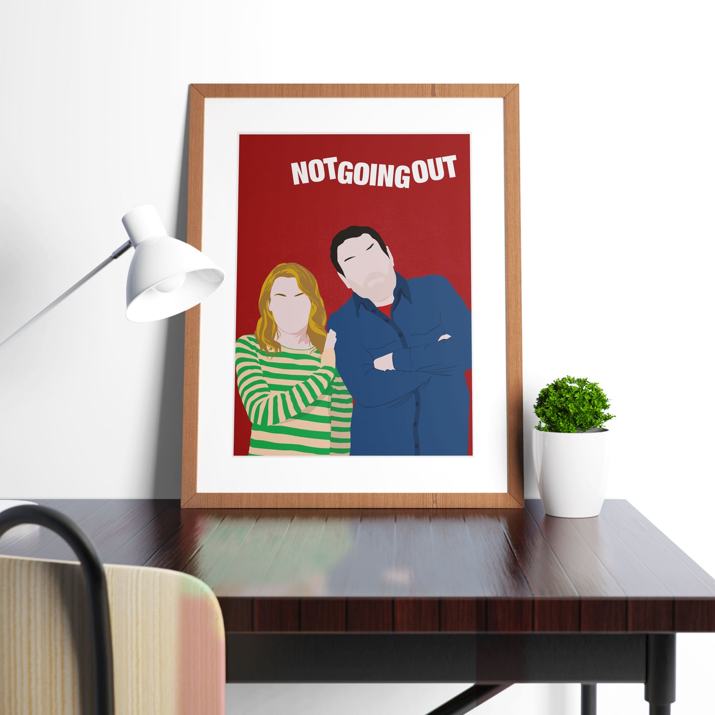 NOT GOING OUT Comedy Characters Minimalist Print
