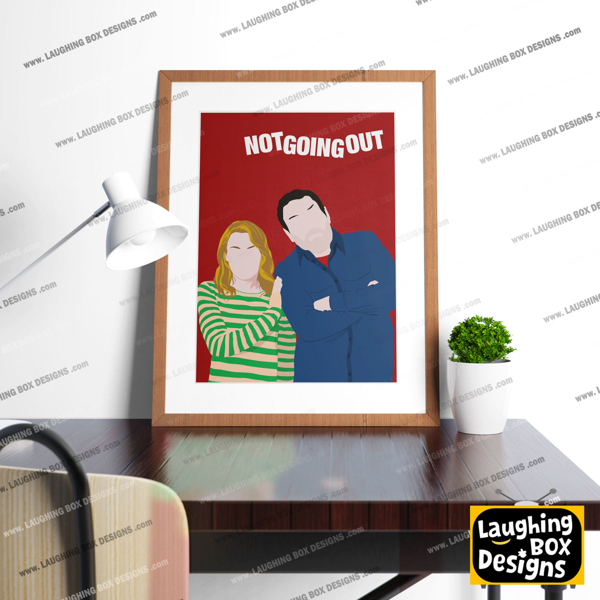 NOT GOING OUT Comedy Characters Minimalist Print