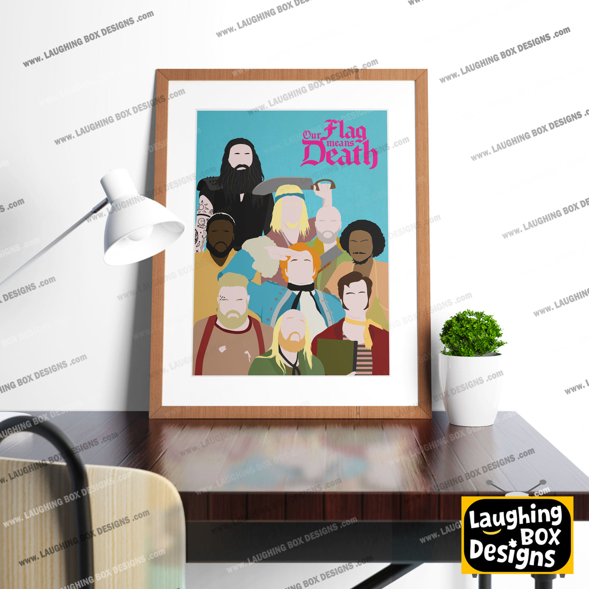 OUR FLAG MEANS DEATH Comedy Characters Minimalist Print