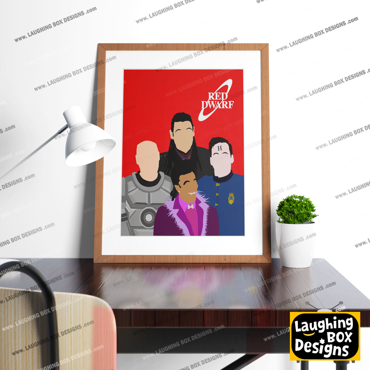 RED DWARF Comedy Characters Minimalist Print