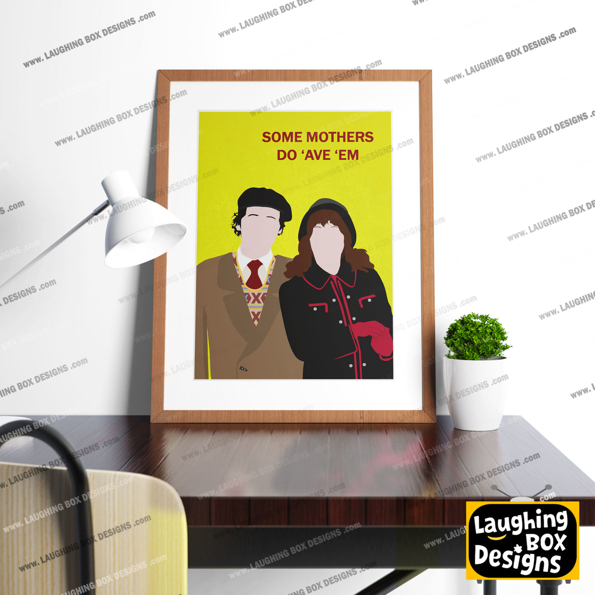 SOME MOTHERS DO AVE EM Comedy Characters Minimalist Print