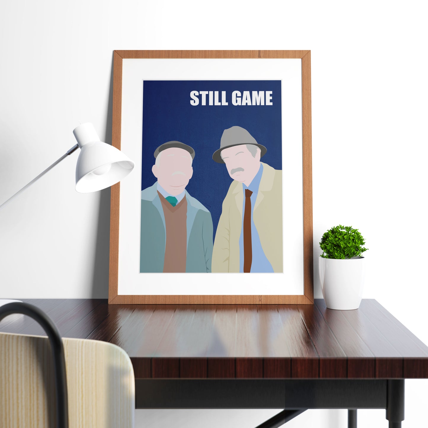 STILL GAME Comedy Characters Minimalist Print