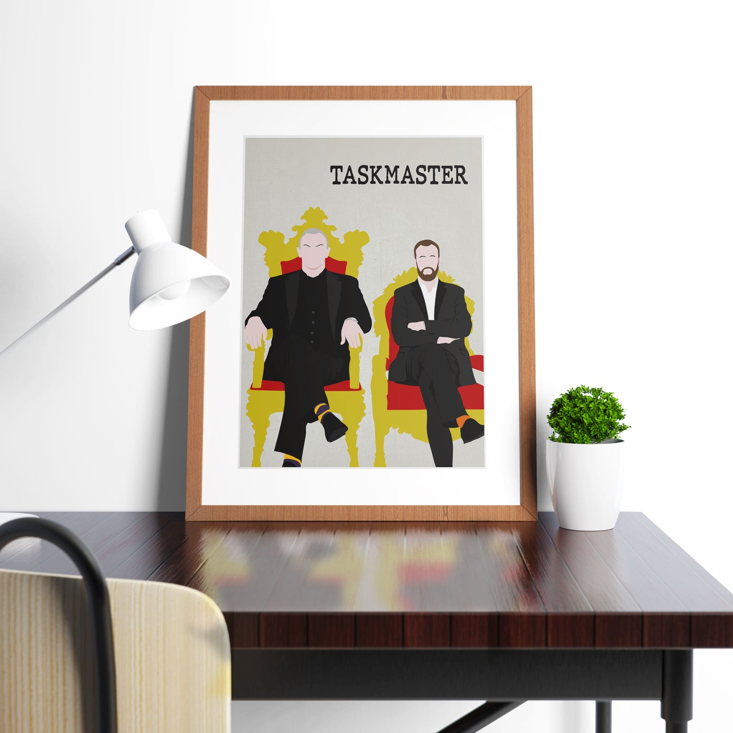 TASKMASTER Comedy Characters Minimalist Print