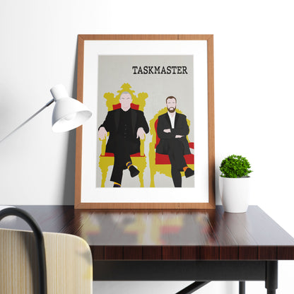TASKMASTER Comedy Characters Minimalist Print