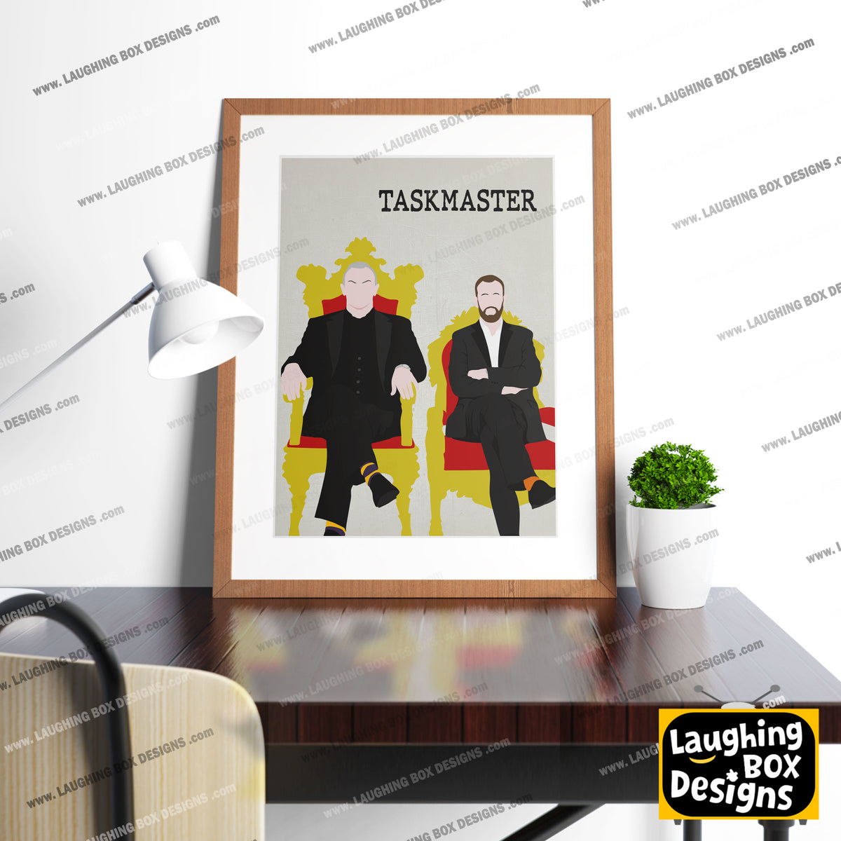 TASKMASTER Comedy Characters Minimalist Print