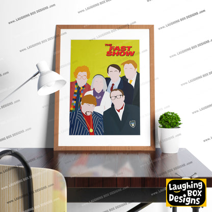 THE FAST SHOW Comedy Characters Minimalist Print