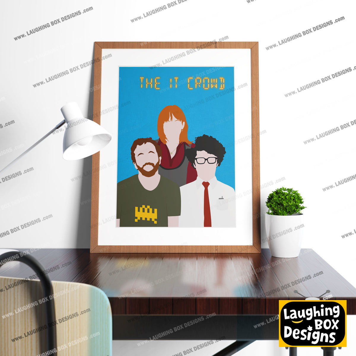 THE IT CROWD Comedy Characters Minimalist Print