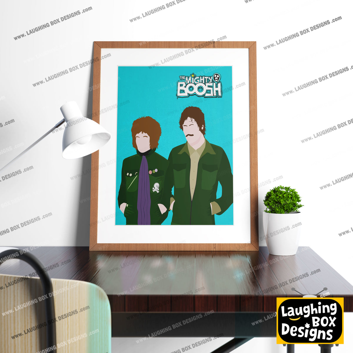 THE MIGHTY BOOSH Comedy Characters Minimalist Print