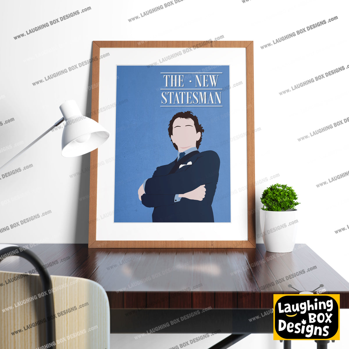 THE NEW STATESMAN Comedy Characters Minimalist Print