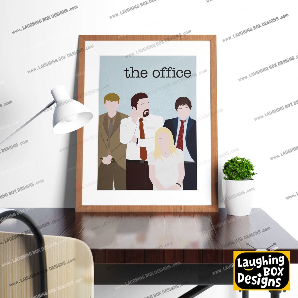 THE OFFICE (UK) Comedy Characters Minimalist Print