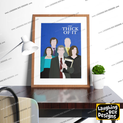 THE THICK OF IT Comedy Characters Minimalist Print