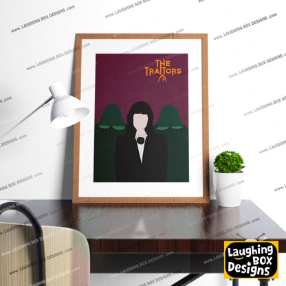 THE TRAITORS Television Show Minimalist Print