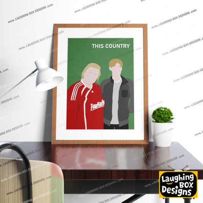 THIS COUNTRY Comedy Characters Minimalist Print