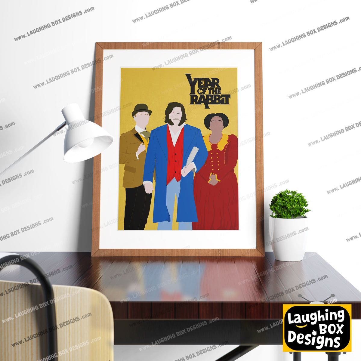 YEAR OF THE RABBIT Comedy Characters Minimalist Print