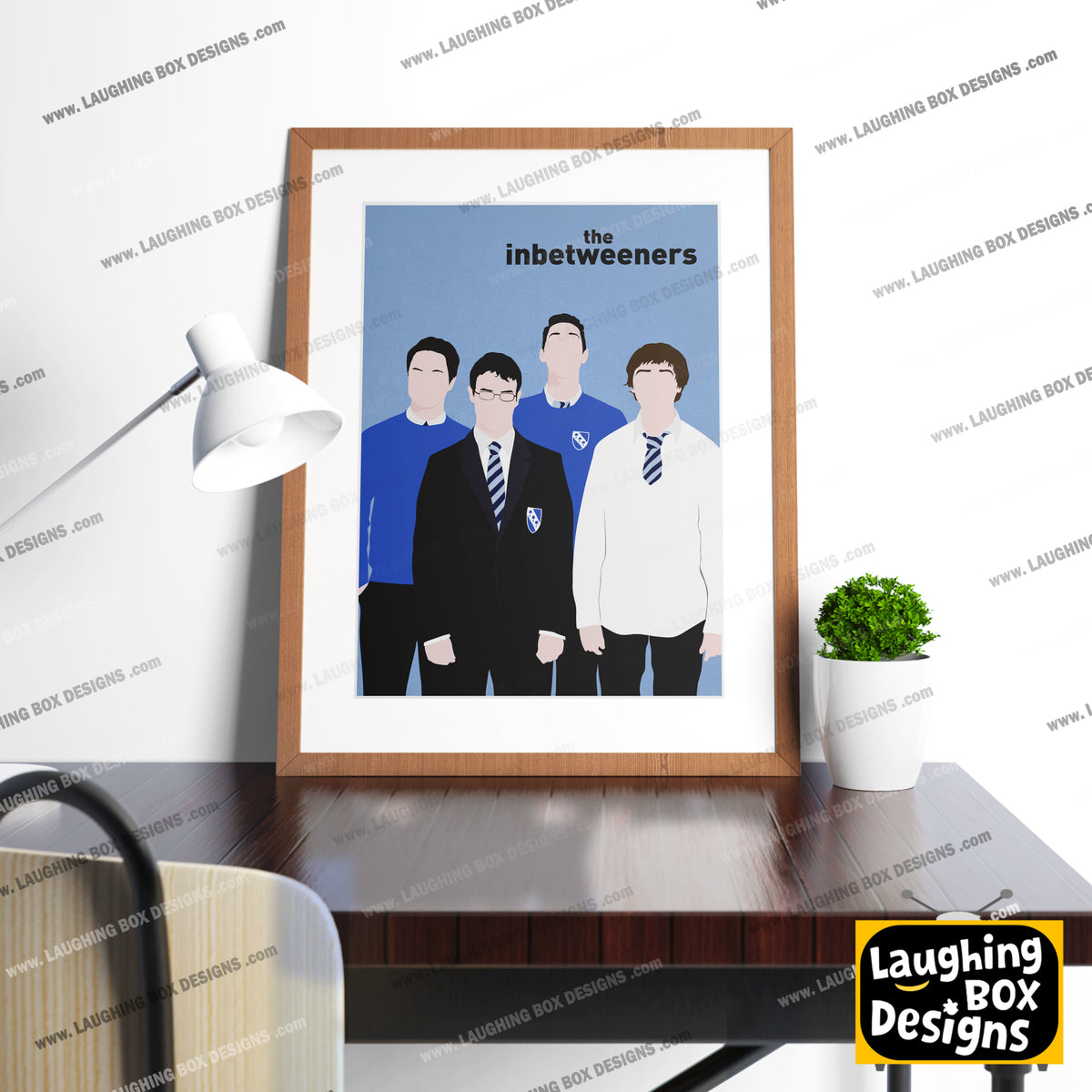 THE INBETWEENERS Comedy Characters Minimalist Print