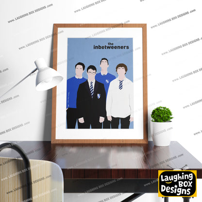 THE INBETWEENERS Comedy Characters Minimalist Print