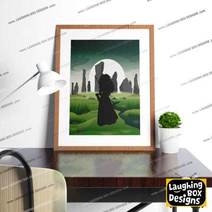 DISNEY'S BRAVE Character inspired Silhouette Print
