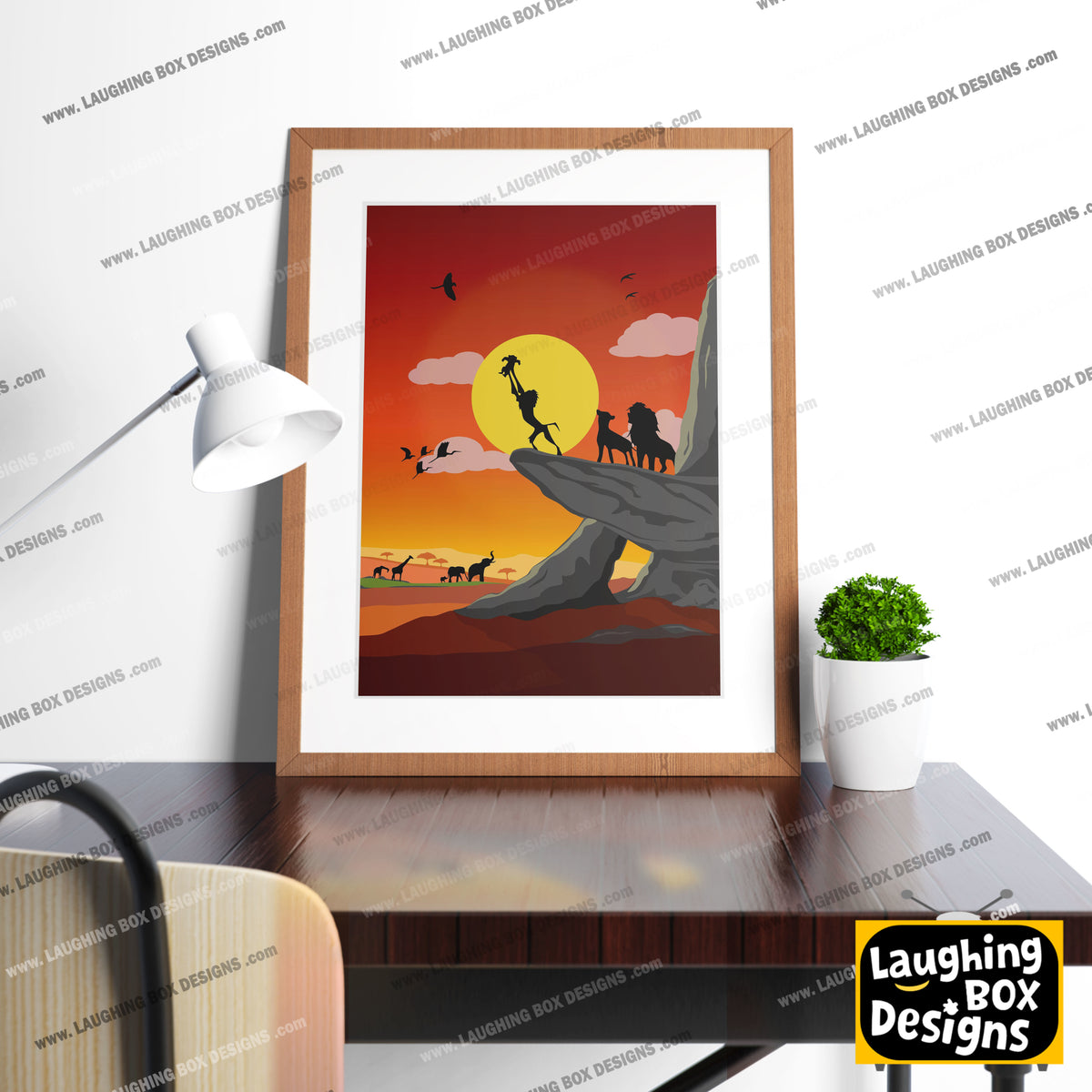 DISNEY'S THE LION KING Character inspired Silhouette Print