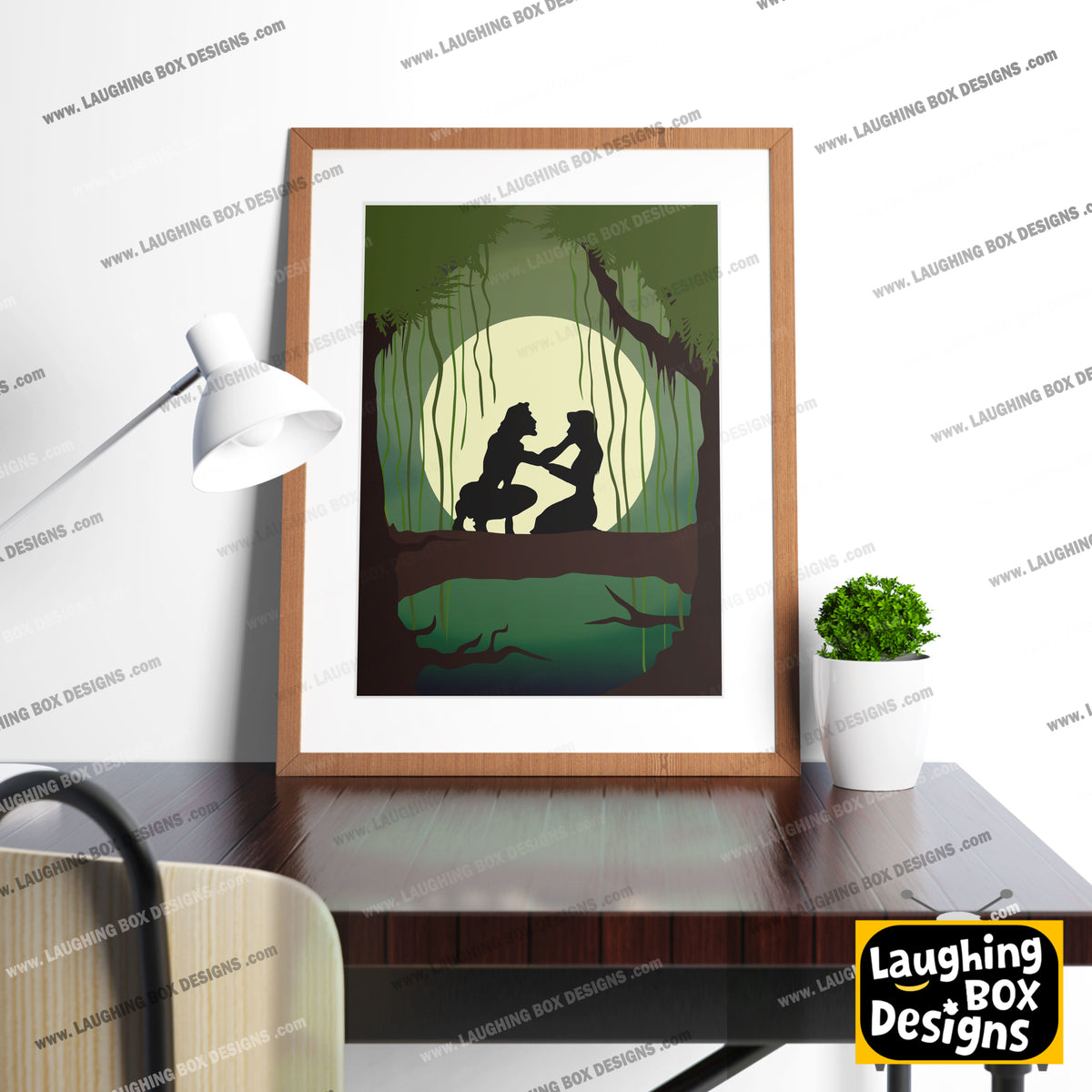 DISNEY'S TARZAN Character inspired Silhouette Print