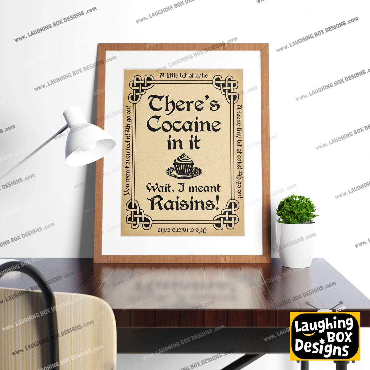 There's Cocaine in it ...wait, I Mean Raisins. Father Ted Print