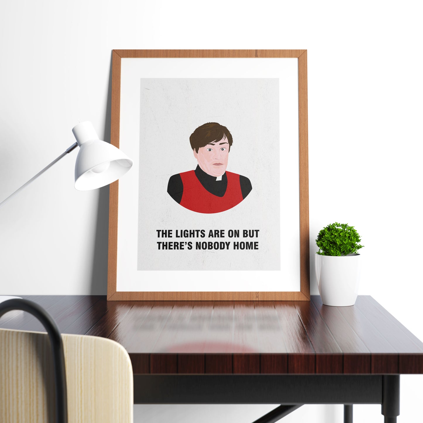 Father Dougal / Lights Are On But There's Nobody Home, Father Ted Print