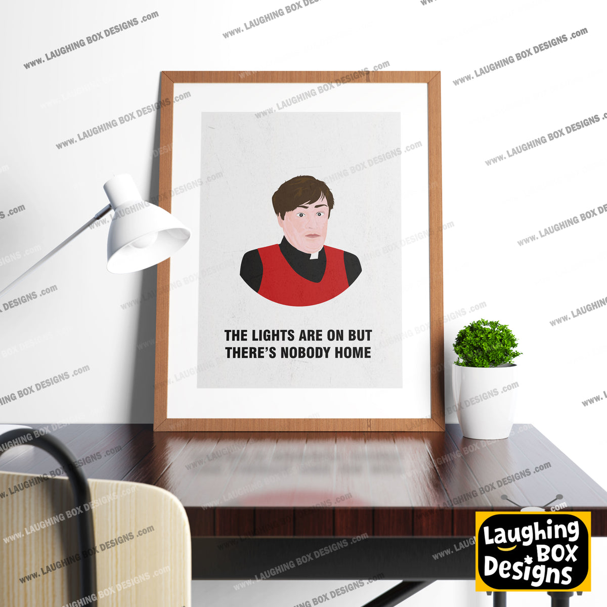 Father Dougal / Lights Are On But There's Nobody Home, Father Ted Print