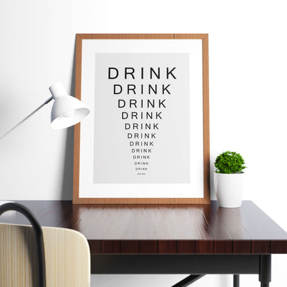 Drink Eye Chart / Father Jack Opticians, Father Ted Print