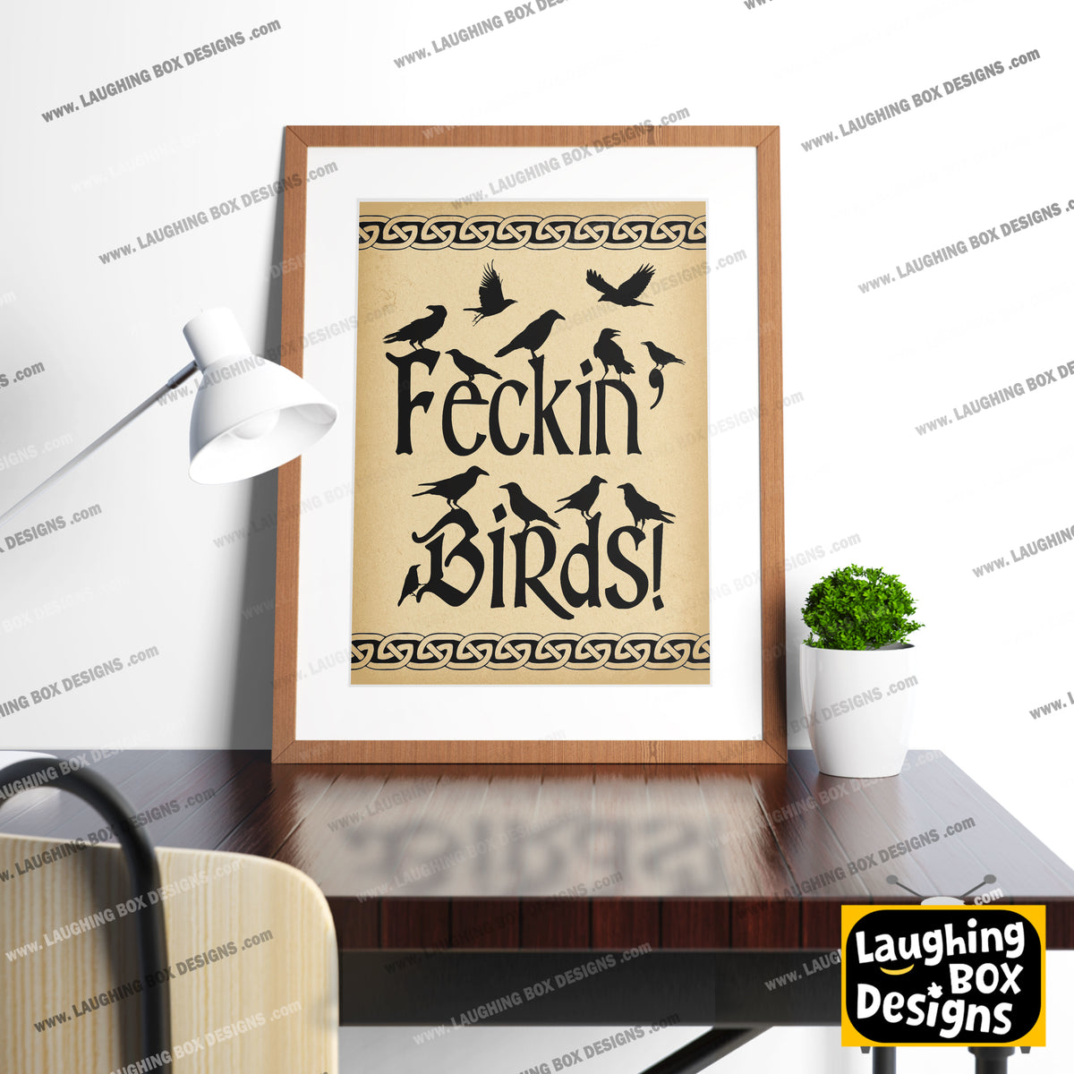 Feckin' Birds / Father Jack Quote, Father Ted Print