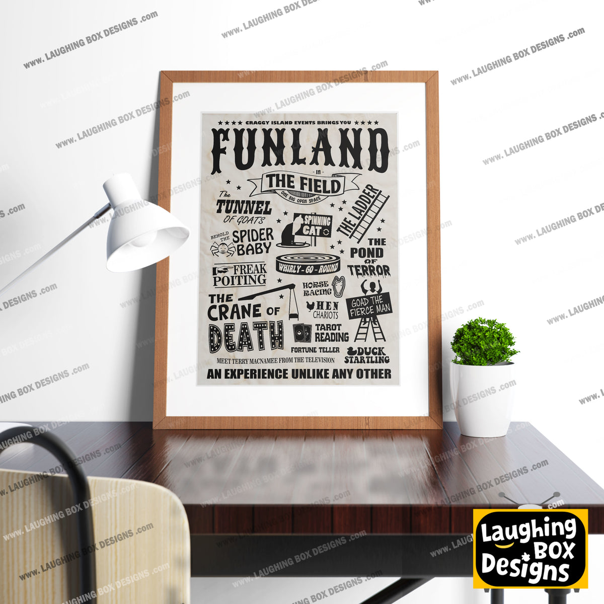 Funland poster / Craggy Island Fair, Father Ted Print