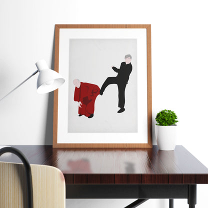 Kicking Bishop BrennanUp The Arse! Father Ted Print