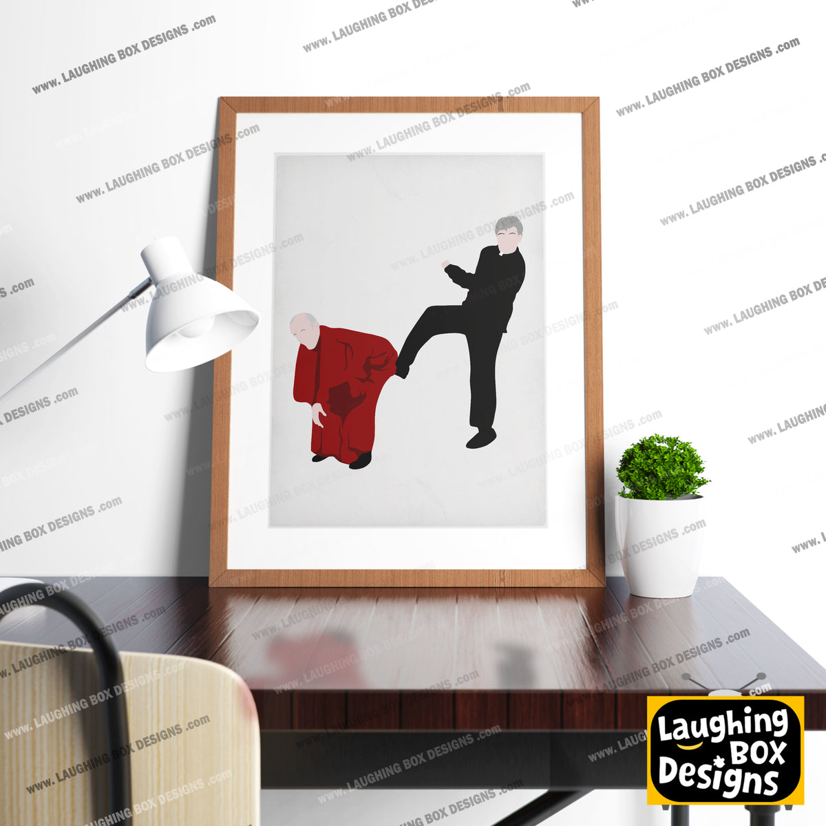 Kicking Bishop BrennanUp The Arse! Father Ted Print