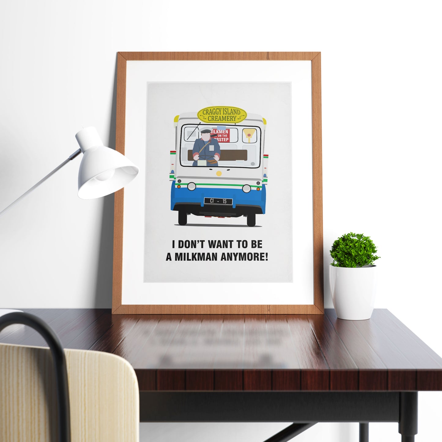 I Don't Want To Be A Milkman Any More / Milk Float, Father Ted Print