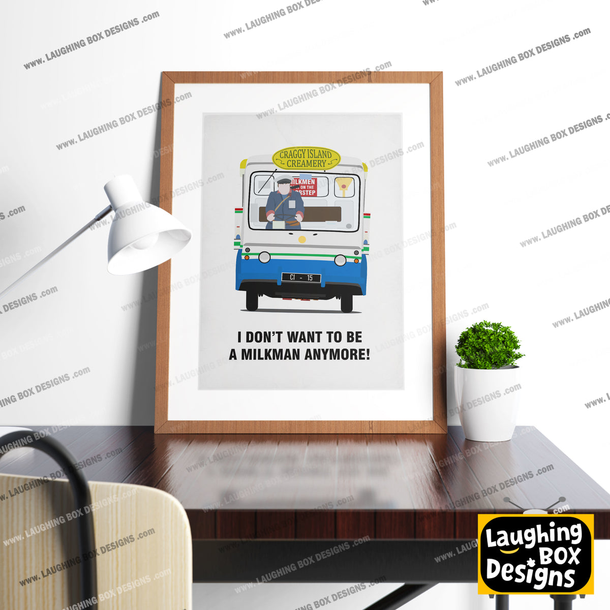 I Don't Want To Be A Milkman Any More / Milk Float, Father Ted Print