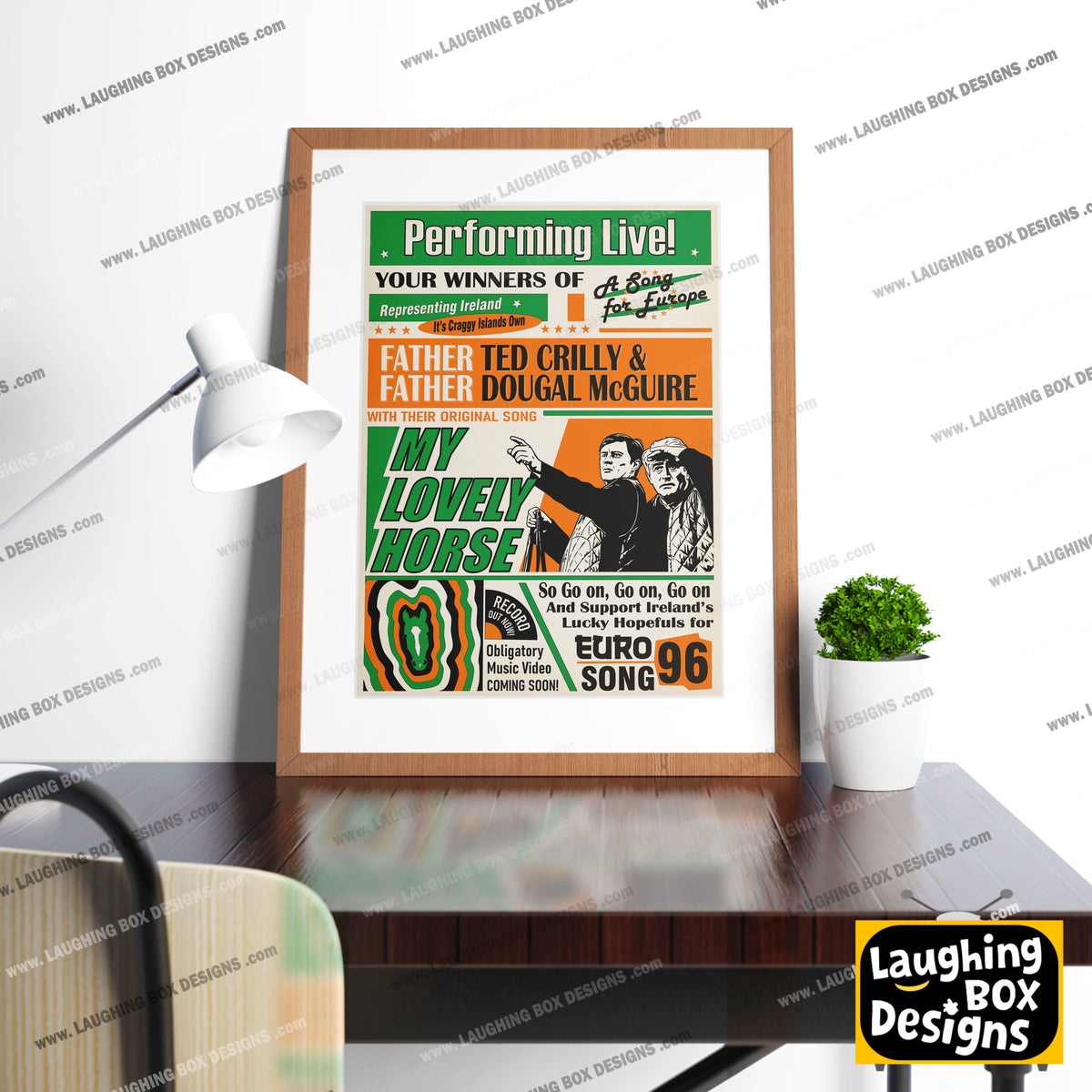 My Lovely Horse, Performed Live! Song for Europe Poster, Father Ted Print