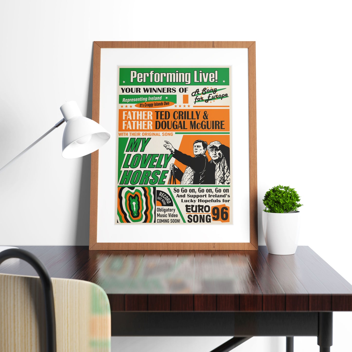 My Lovely Horse, Performed Live! Song for Europe Poster, Father Ted Print