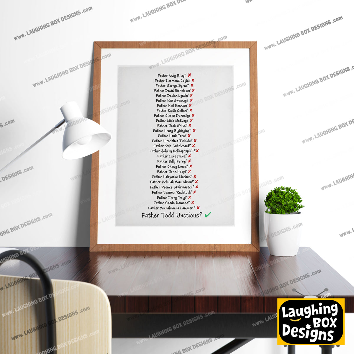 TODD UNCTIOUS NAME GUESSING / MRS DOYLE, Father Ted Print
