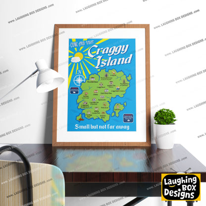 Visit Craggy Island / Small But Not Far Away, Father Ted Print