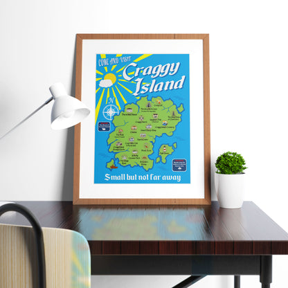 Visit Craggy Island / Small But Not Far Away, Father Ted Print