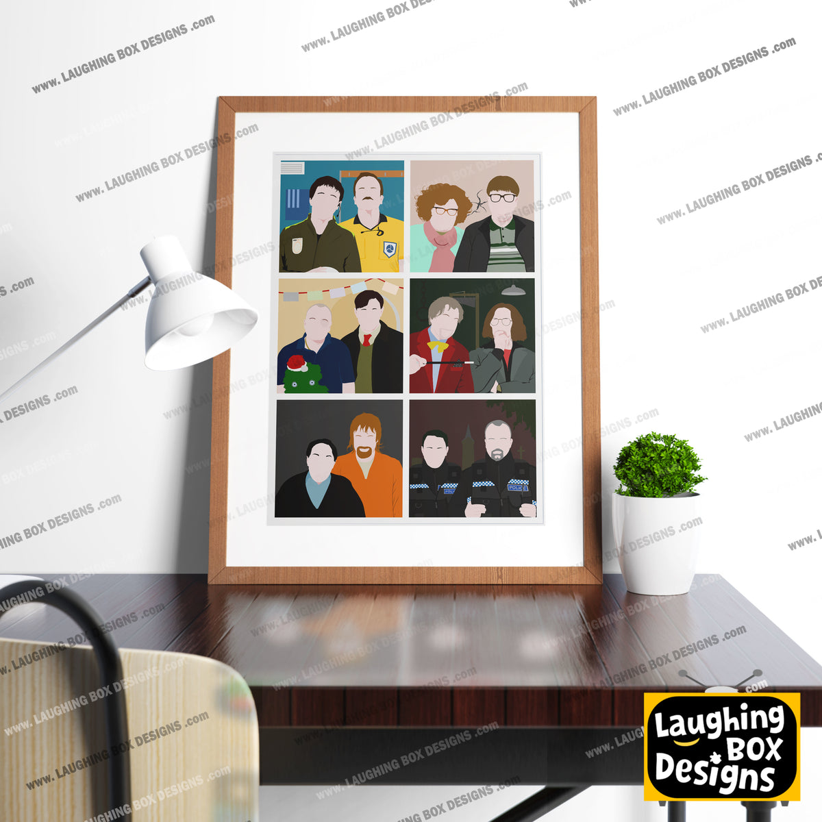 SERIES FIVE CHARACTERS, Inside Number Nine Print
