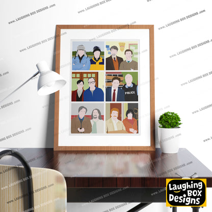 SERIES SEVEN CHARACTERS, Inside Number Nine Print