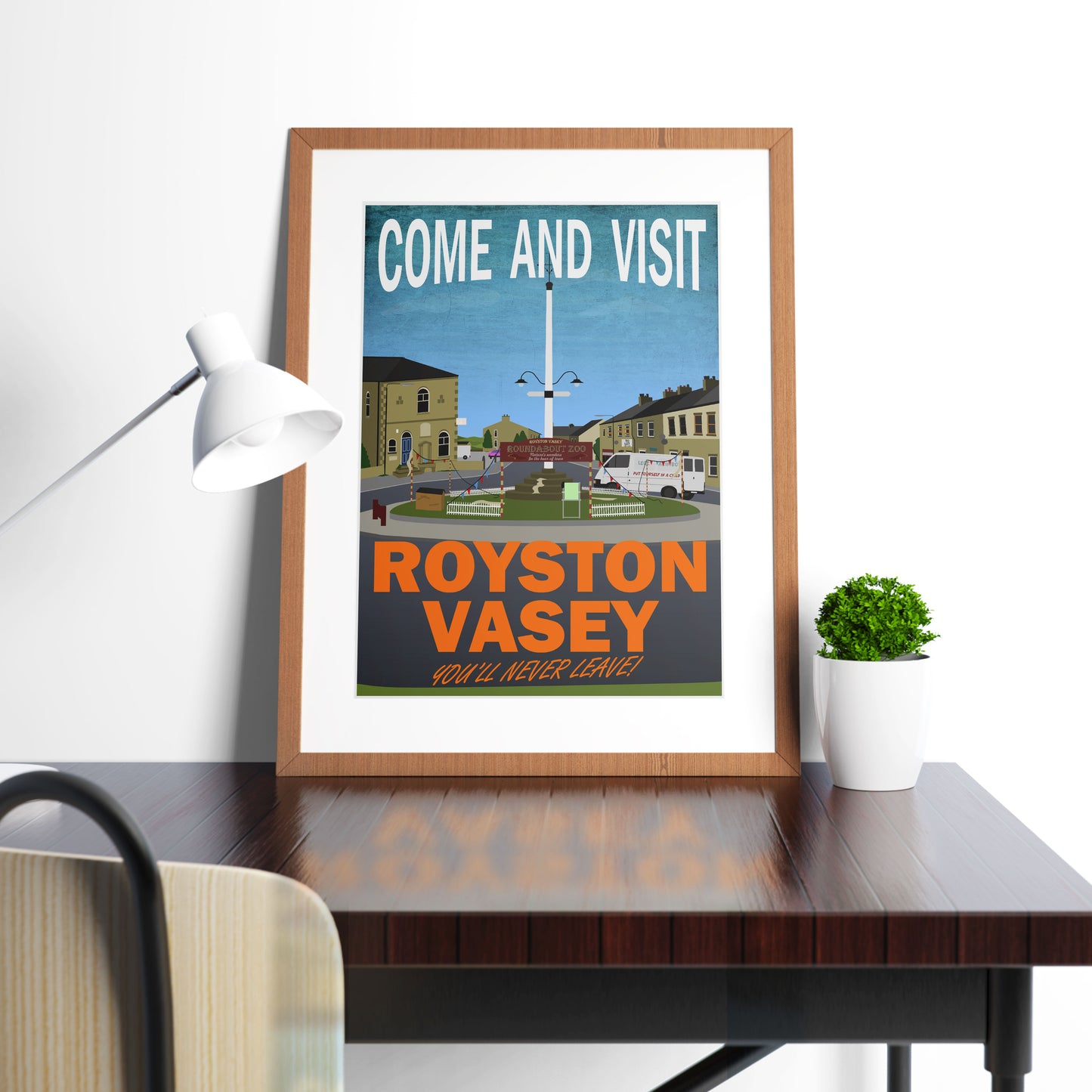 COME AND VISIT ROYSTON VASEY, Roundabout Zoo, The League of Gentlemen Print