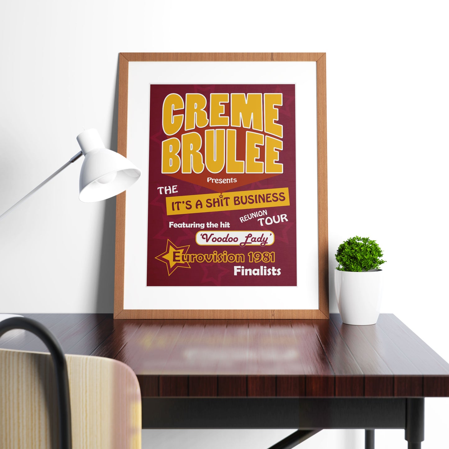 CREME BRULEE Voodoo Lady / Shit Business Tour, The League of Gentlemen Print.