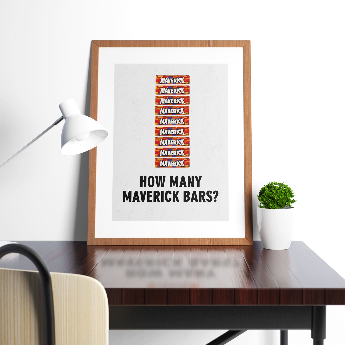 HOW MANY MAVERICK BARS? Pops Character Quote, The League of Gentlemen Print